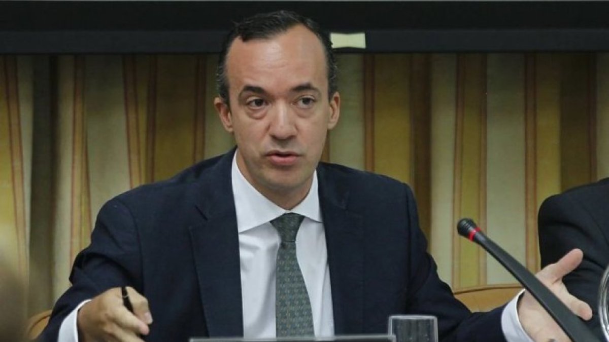 Martínez en una compareixença.