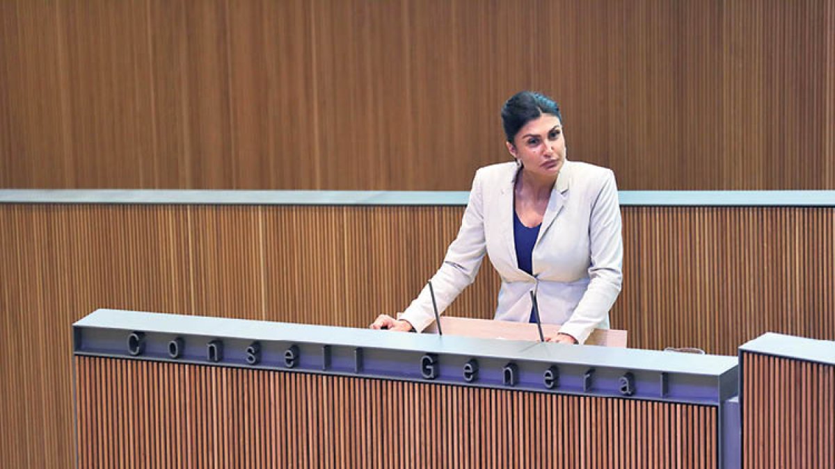 Carine Montaner al Consell General.