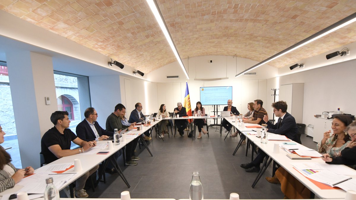 Un moment de la trobada del Consell Nacional per la Llengua.