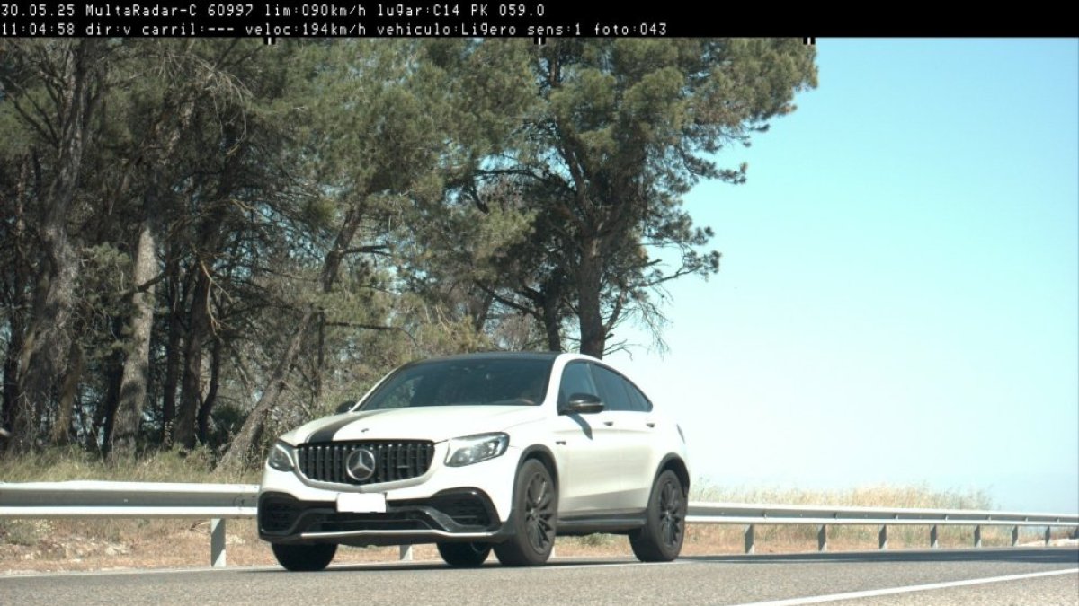 El vehicle que circulava a 194 per hora.