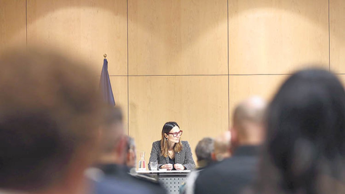 La ministra de Justícia i Interior, Ester Molné.