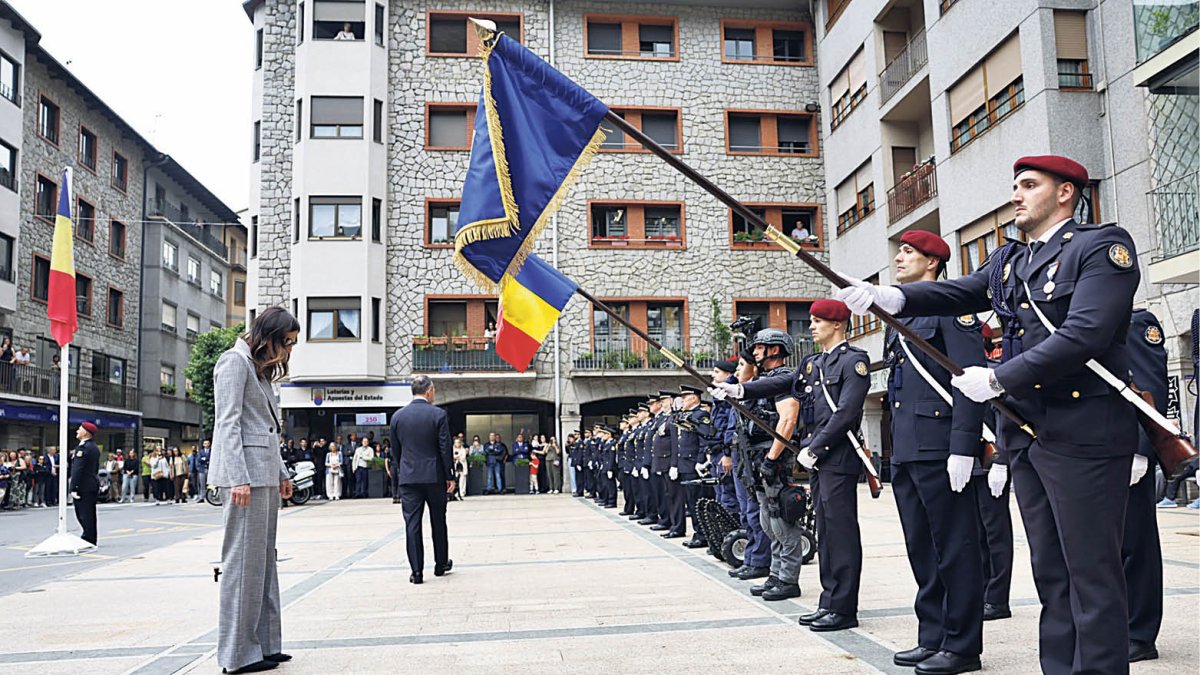 Molné a la celebració de la patrona del cos de seguretat.