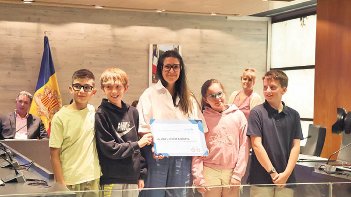 Entrega del xec, ahir.