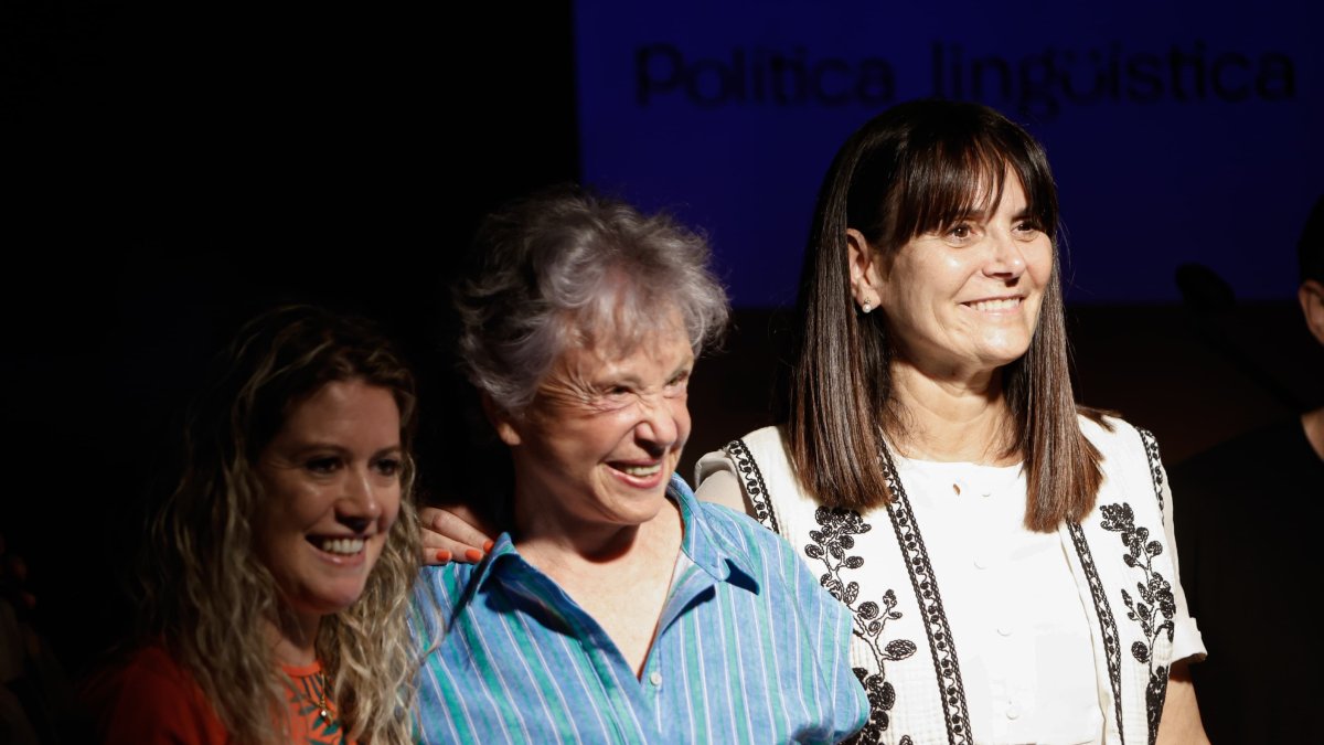 Mònica Bonell a la festa del voluntariat per la llengua