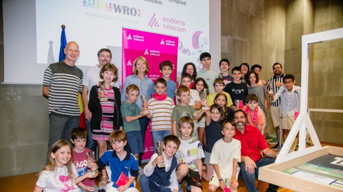 Els guanyadors de la World Robot Olympiad Andorra Telecom 2025