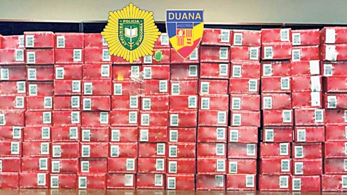 Paquets de tabac comissats.