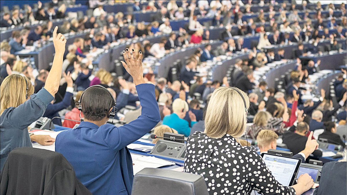 Plenari del Parlament Europeu a la seu de Brussel·les.