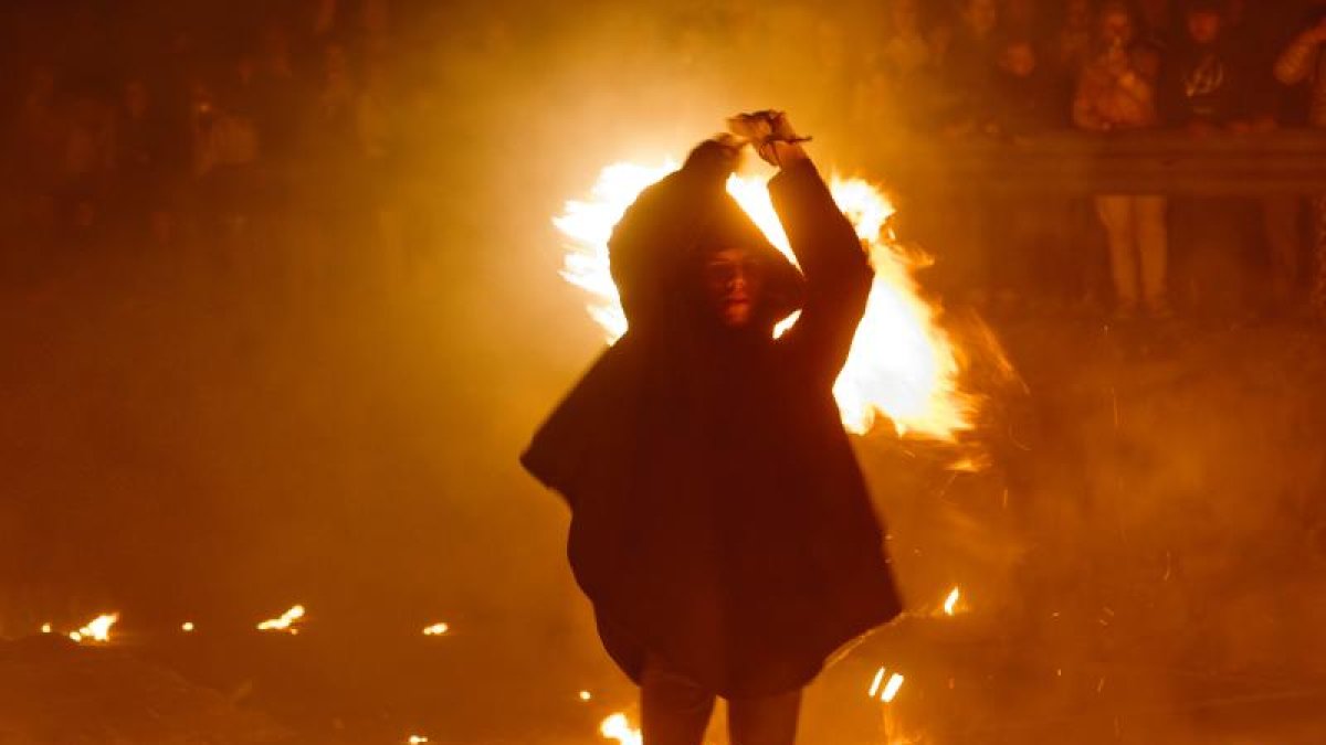 Un fallaire de la Massana en una revetlla anterior.