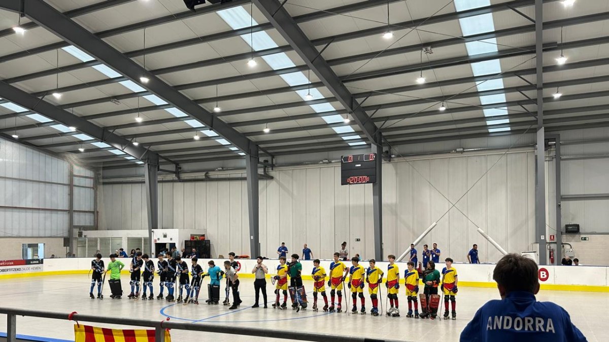 Els jugadors tricolors, abans de la semifinal.