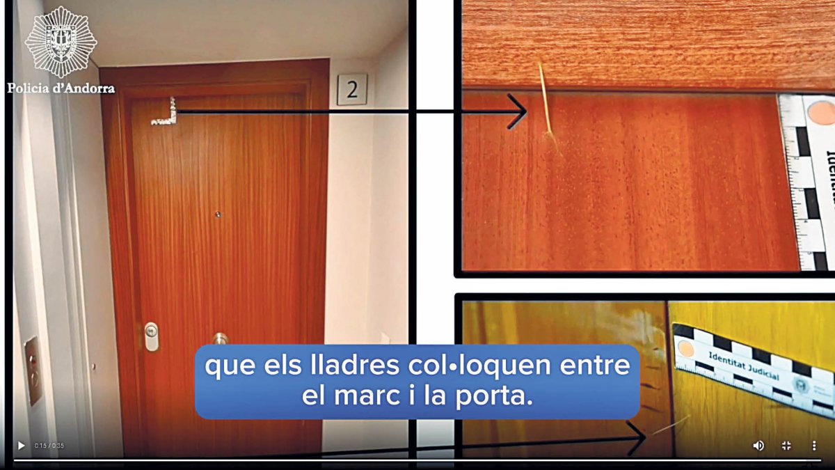 El vídeo en què la policia dona els consells per evitar robatoris.