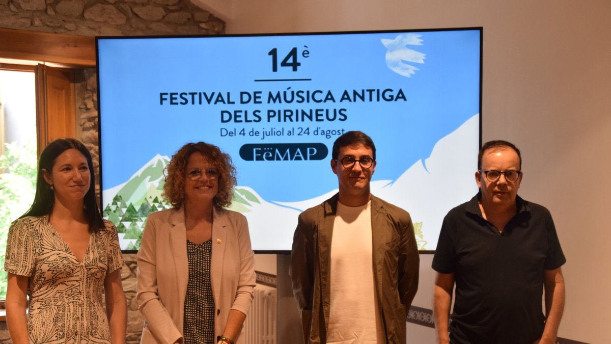 La roda de premsa per presentar els quatre concerts que es faran del festival FeMAP en el país andorrà.