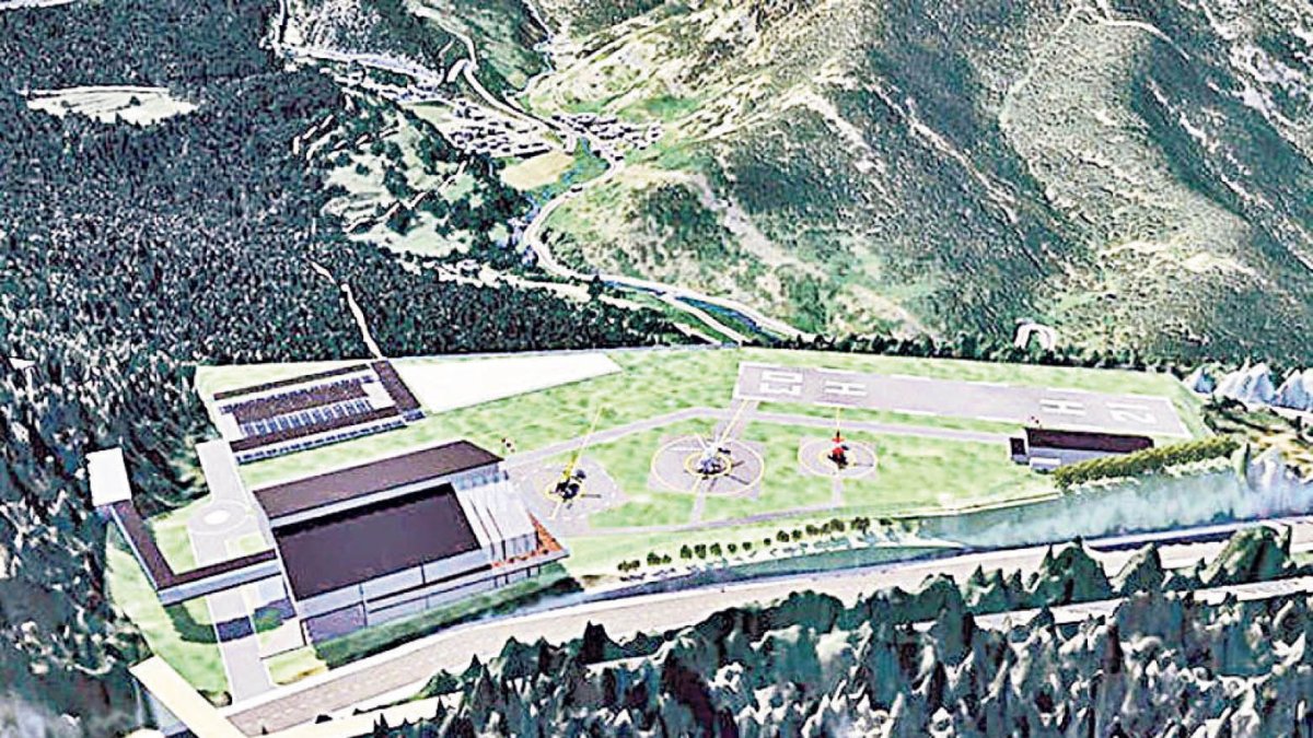 Simulació de l’heliport.