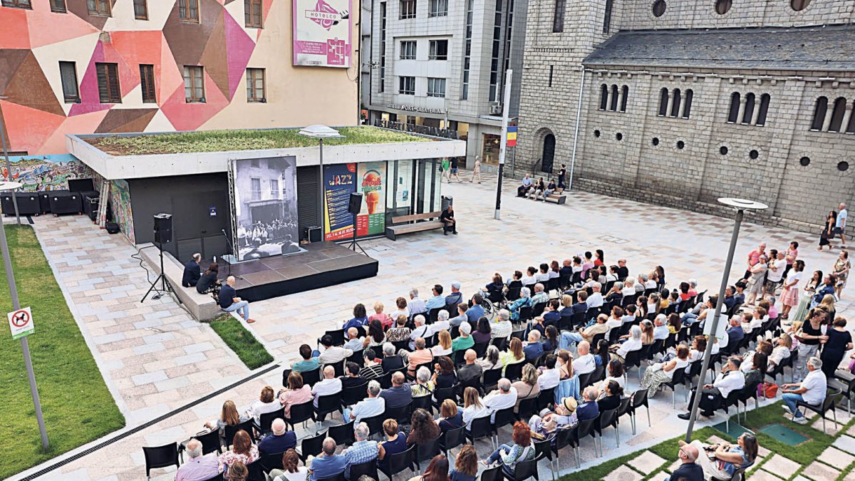 Presentació del projecte, ahir.