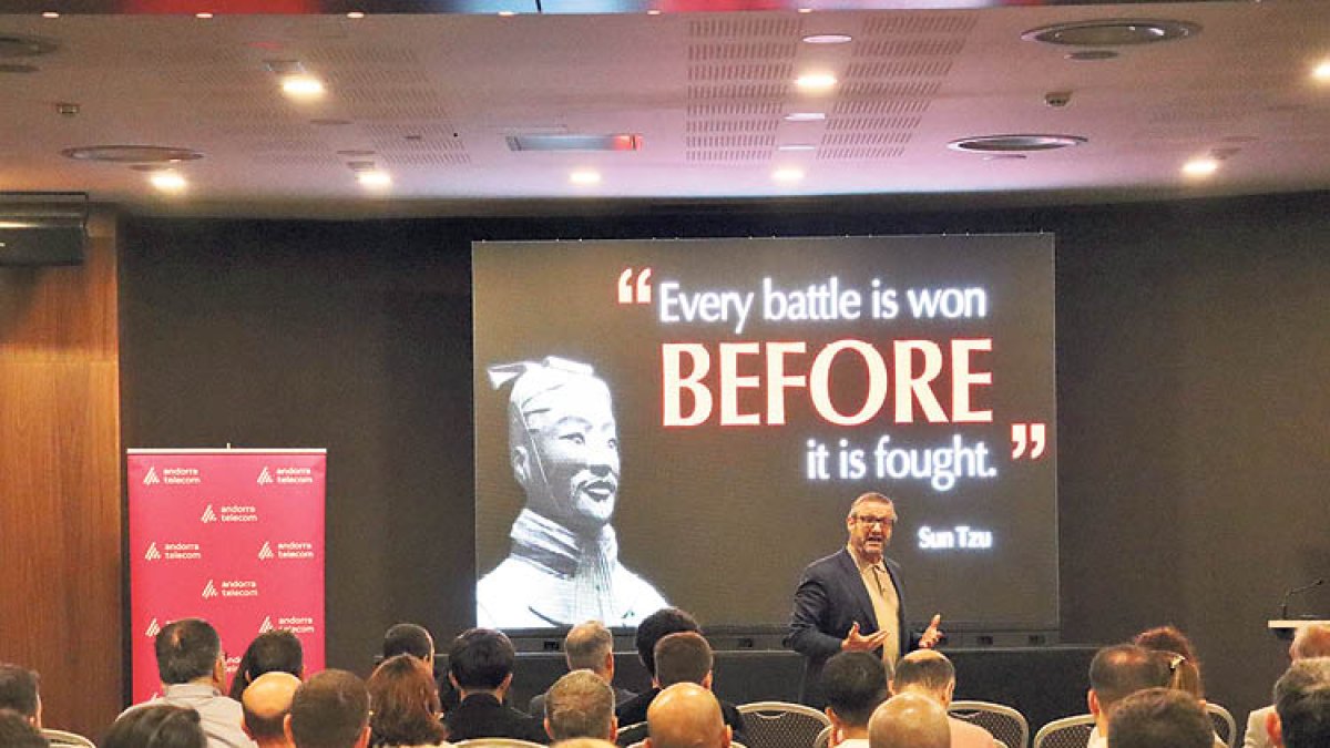 Un dels ponents, Ramsés Gallego, a la jornada.