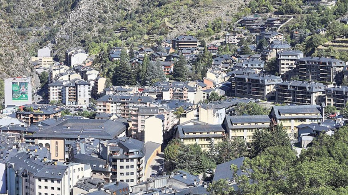 Vista de les torres d’Escaldes-Engordany.