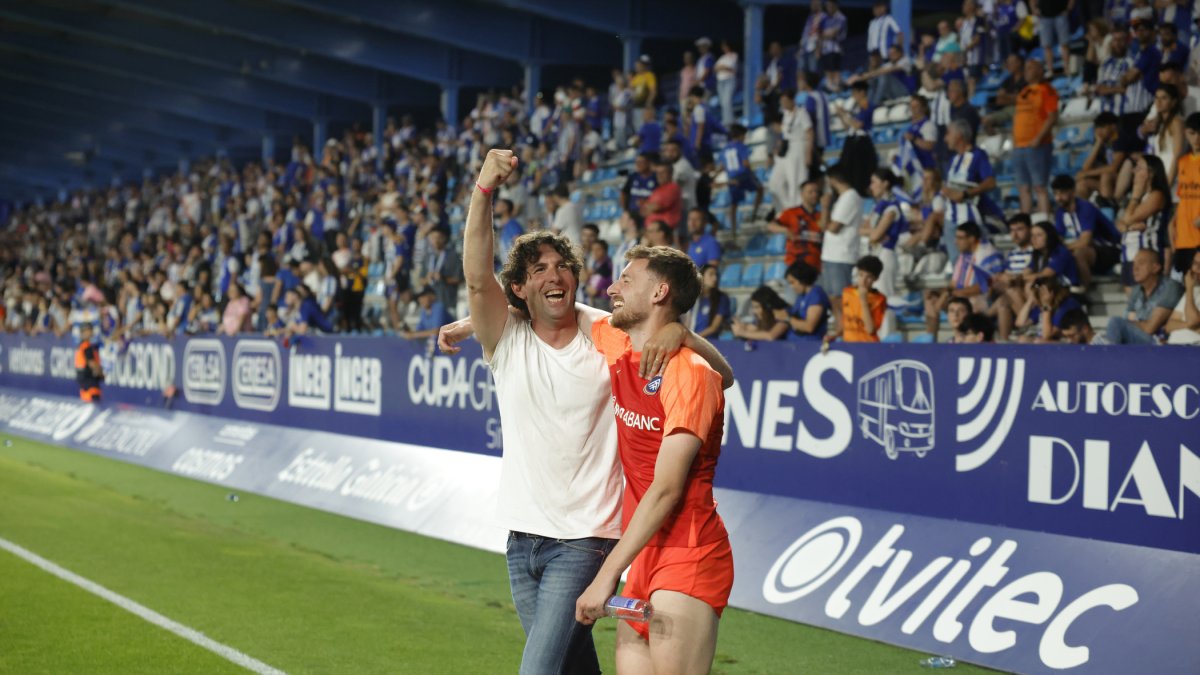 Jaume Nogués i Molina, després de l’ascens.