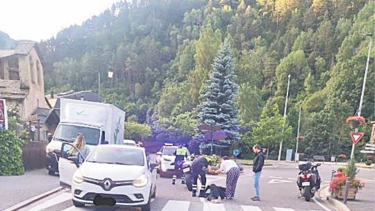 El motorista accidentat a Erts rebent atenció.