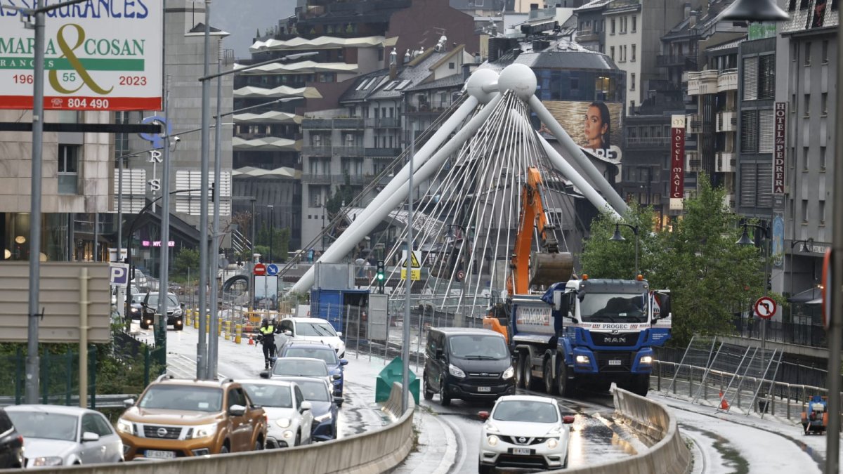Les obres al Pont de París