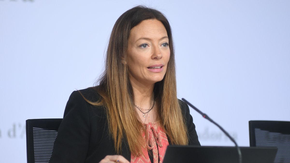 La ministra de Salut durant la presentació del projecte de llei.