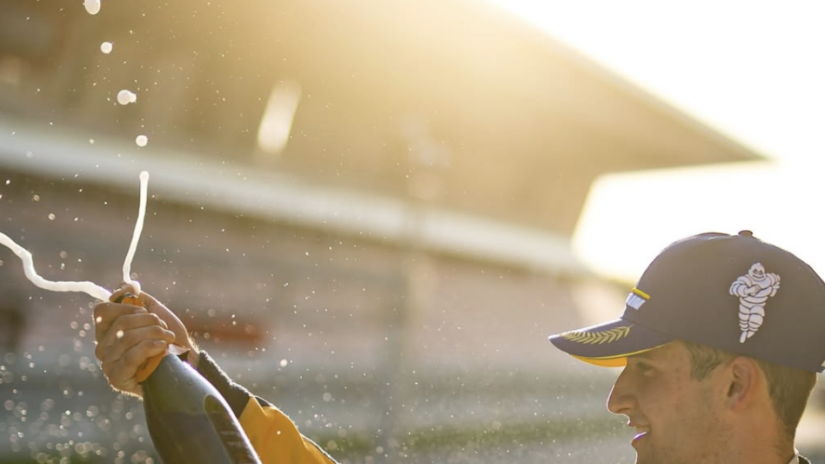 Frank Porté al podi.