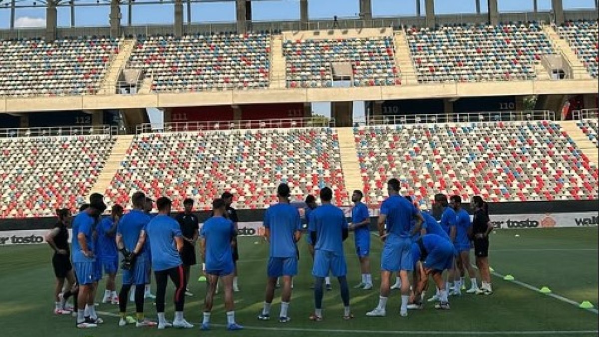 L’Inter va entrenar a l’Stadionul Steaua.