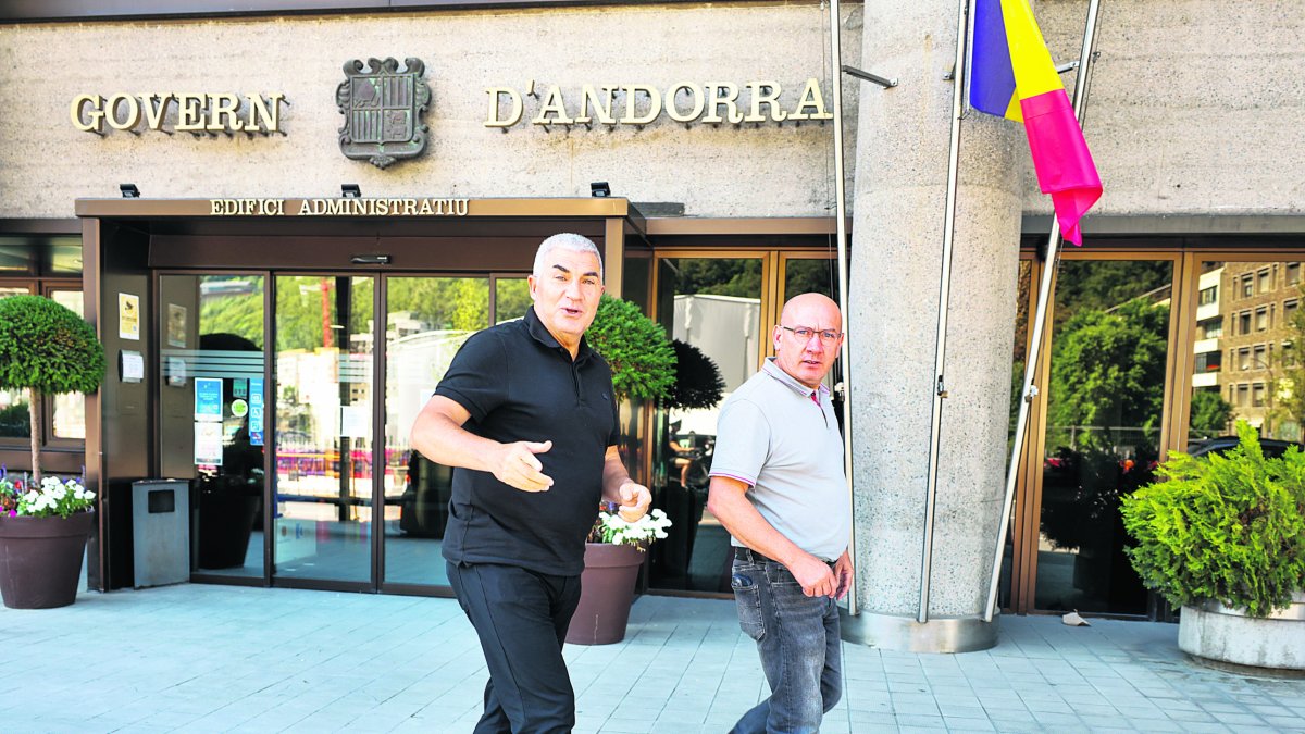 El president de la FAF, Fèlix Álvarez, i el vicepresident de l’ens, Alfonso Martín.