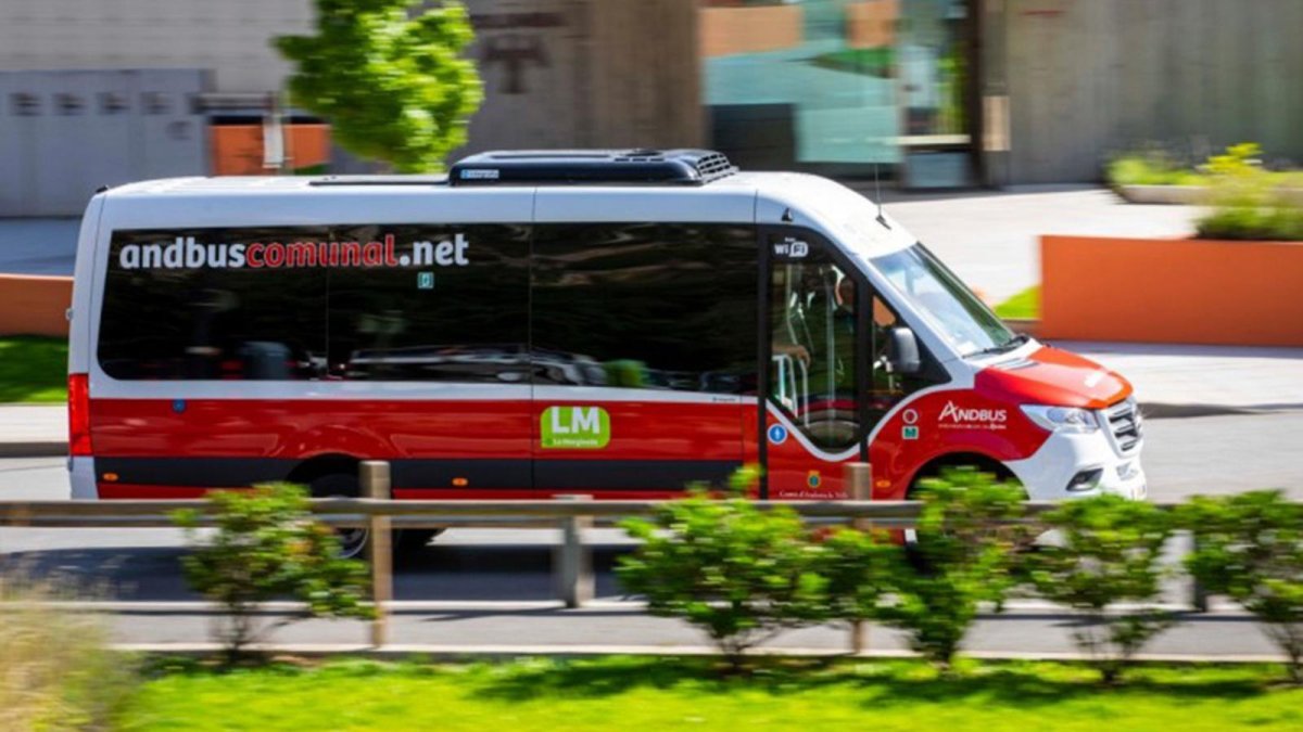 El bus comunal d'Andorra la Vella.