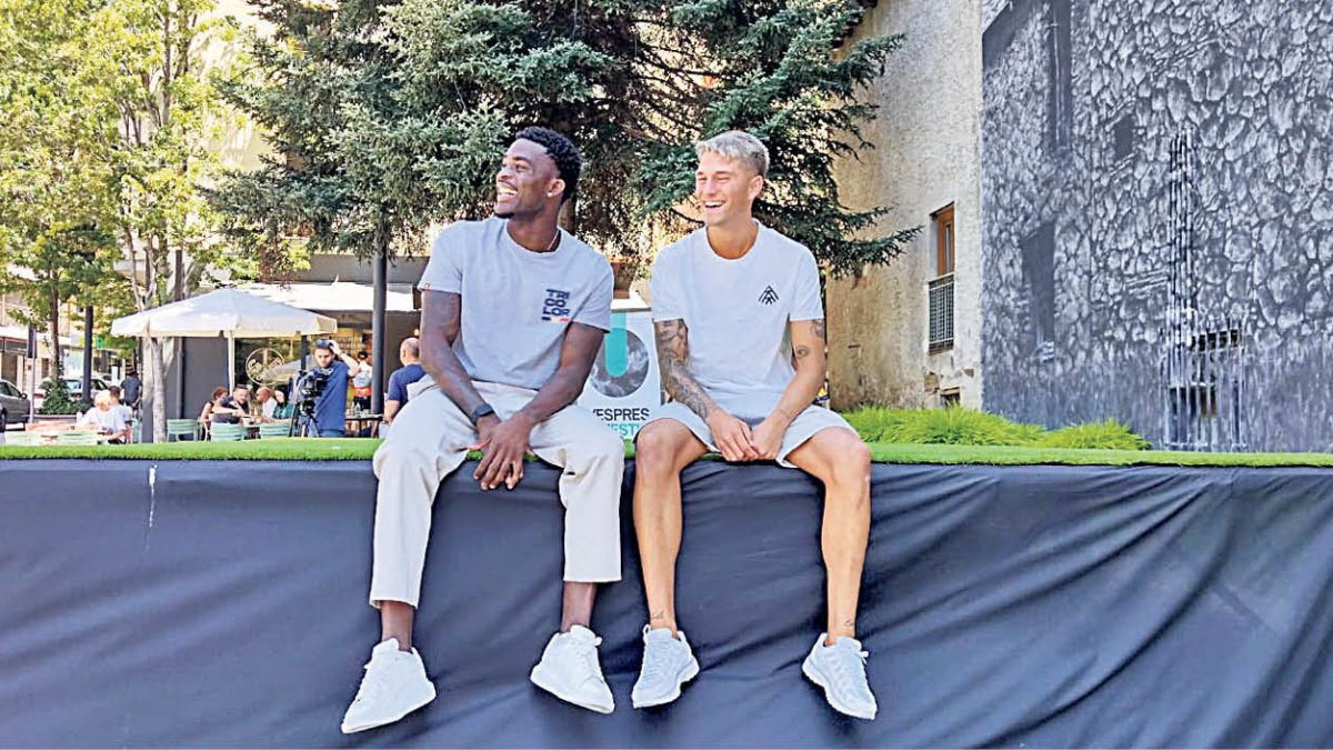 Owono i Gael Alonso, ahir a Encamp.