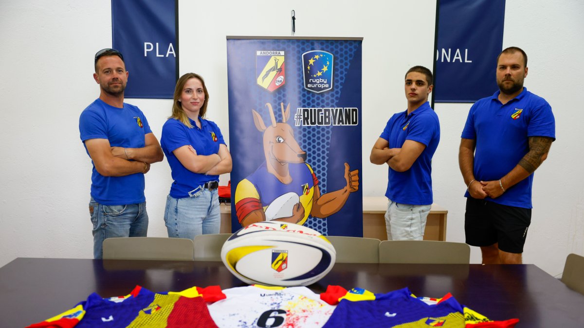Delleris, Areny, Almeyda i Greffier en la presentació del torneig.