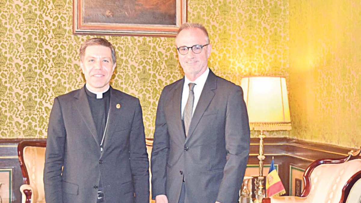 El Copríncep episcopal amb l’ambaixador.