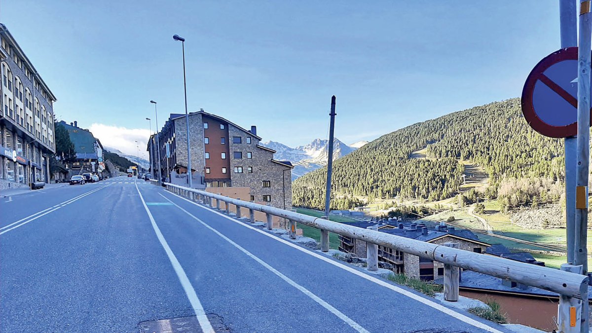 El tram de la CG-2 a Bordes d’Envalira.