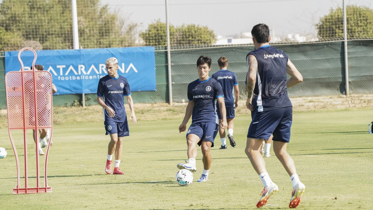 Entrenament dels tricolors a Múrcia.