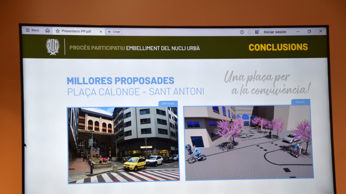 El projecte de remodelació que vol executar el comú a la plaça Calonge.