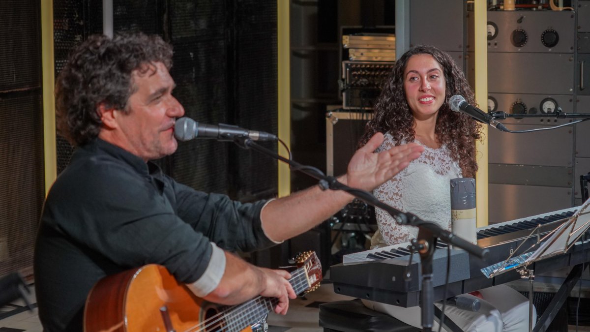 Lluís Cartes i Eugenia Correia en una actuació.