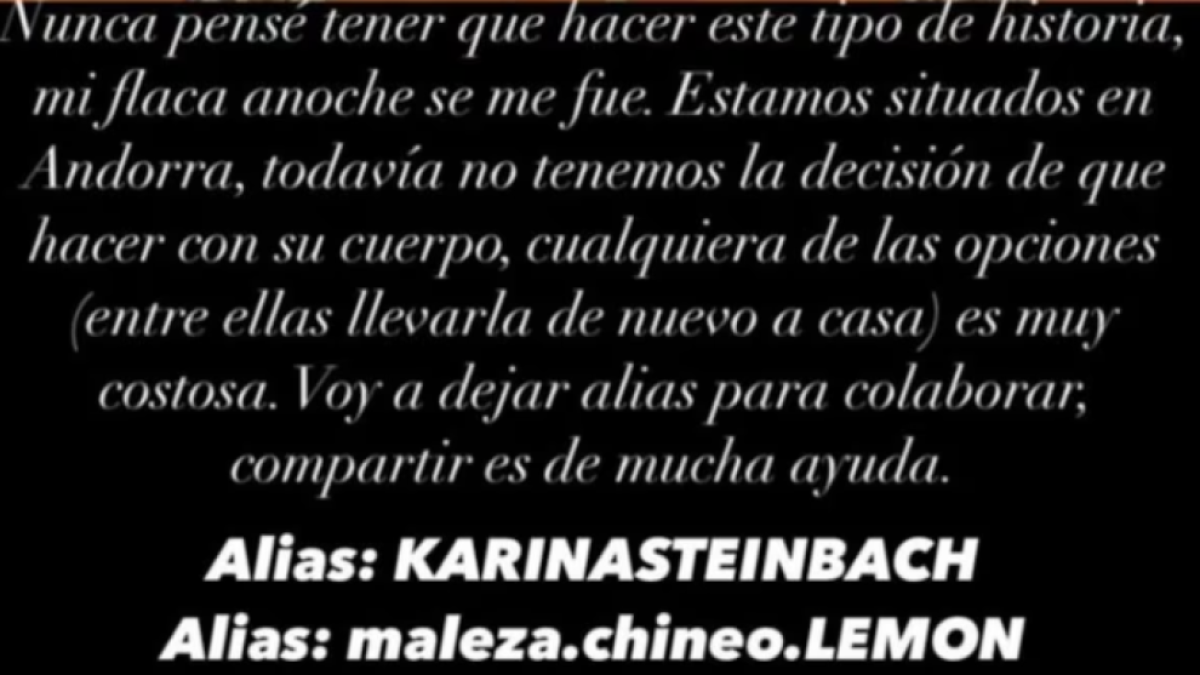 La crida, a les xarxes, per ajudar la família.