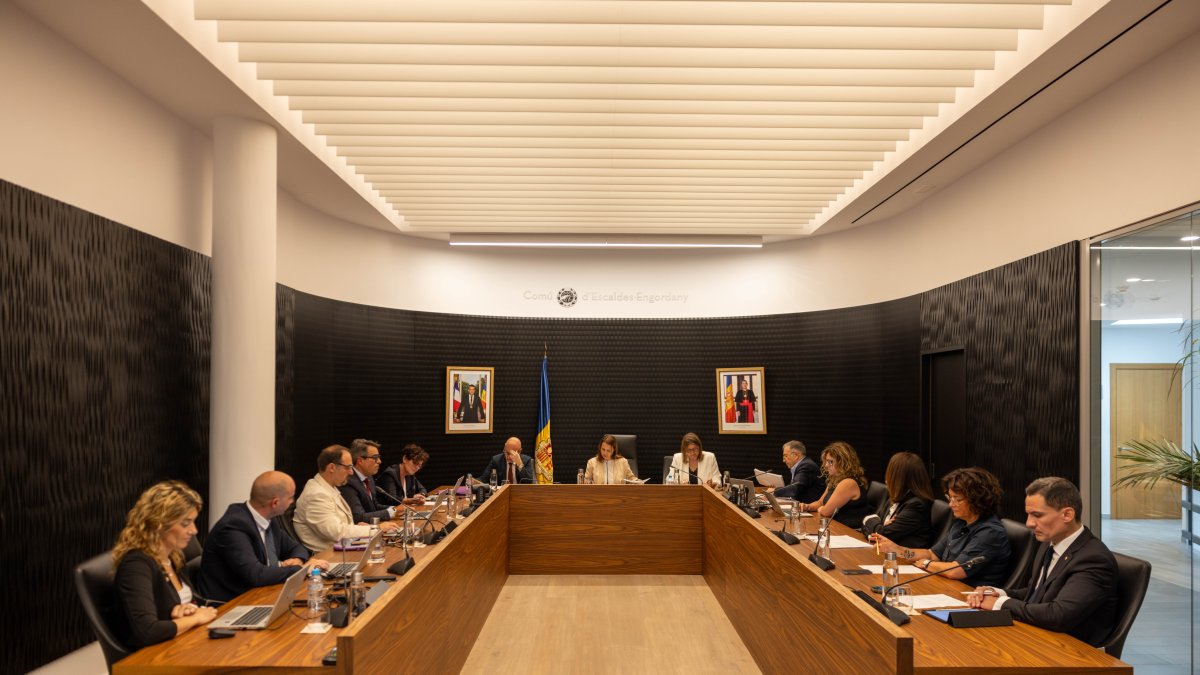 La sessió del consell de comú d'Escaldes.