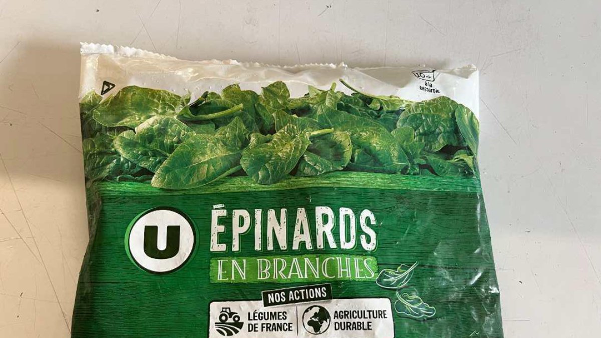 Una bossa d’espinacs de la marca.