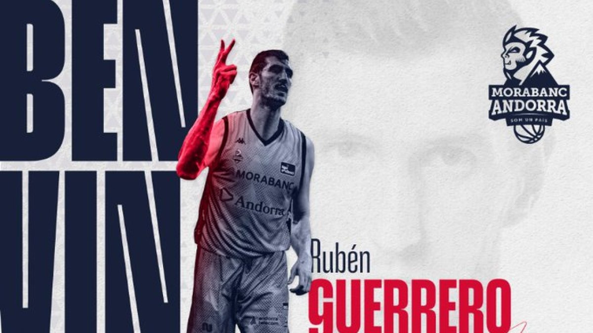Rubén Guerrero serà jugador del MoraBanc per dues temporades