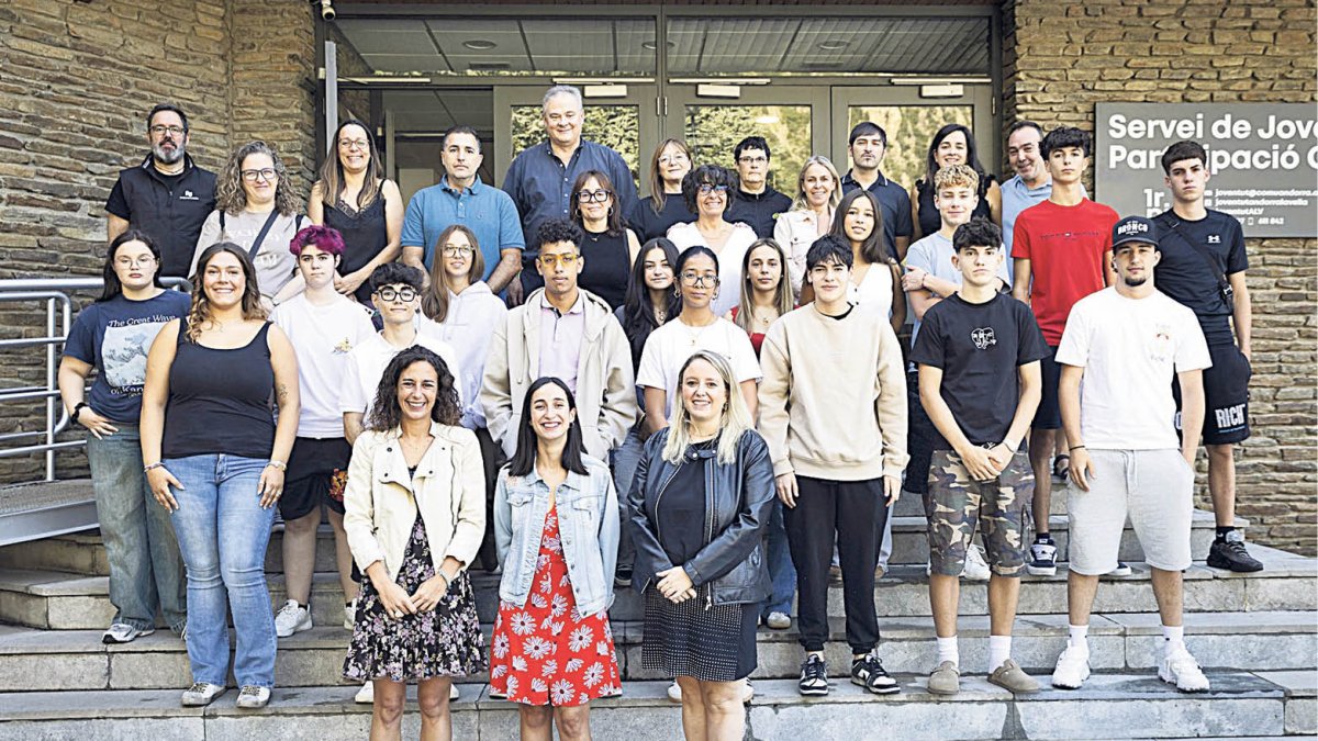 Els joves del programa Curulla.