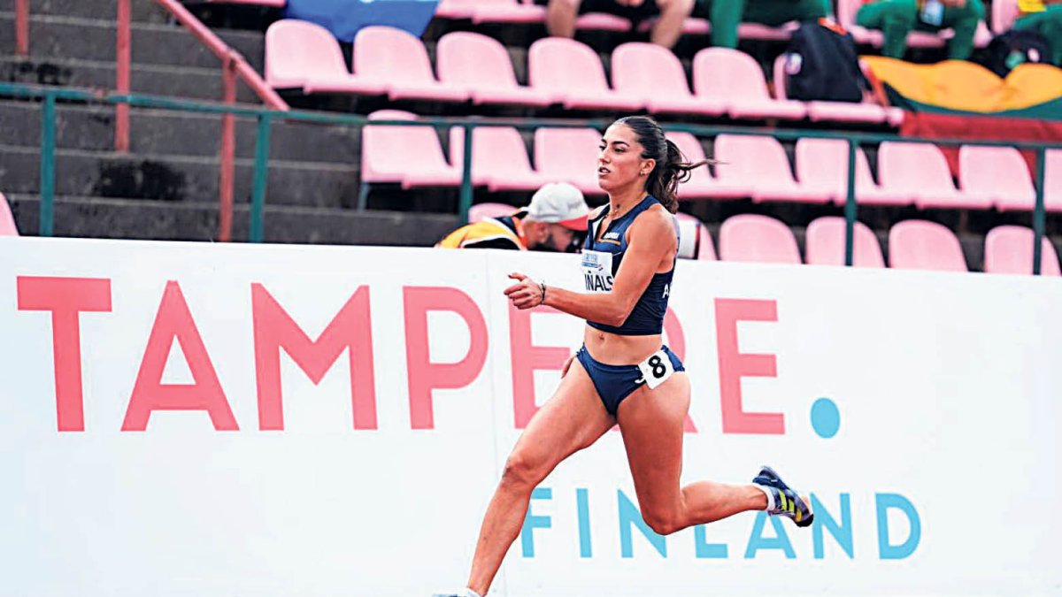 Duna Viñals durant la semifinal de la prova.