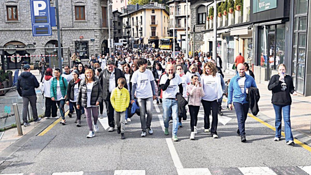 Caminada contra el càncer, organitzada per Assandca, l’octubre de l’any passat.