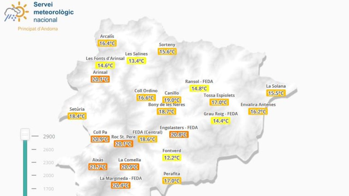 Temperatures per sobre de 20 graus a tres estacions la nit passada
