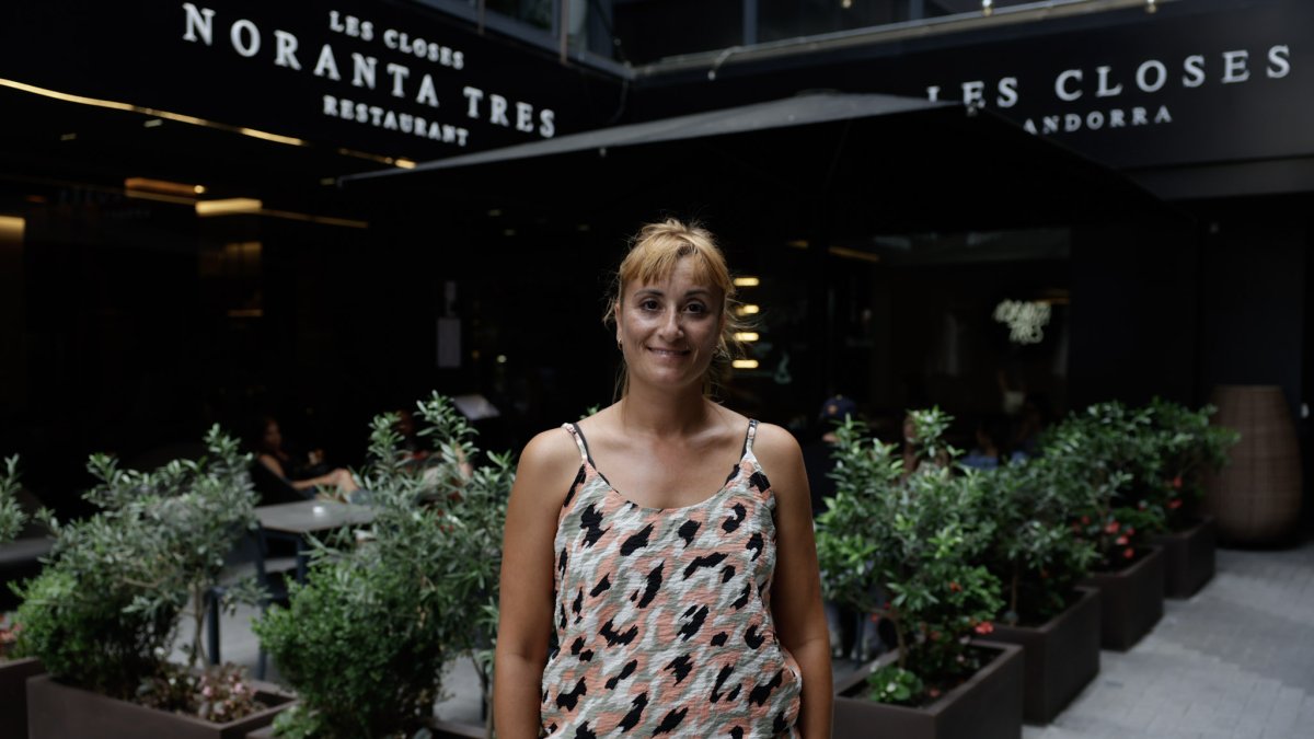 Mònica Vega a la terrassa de l’hotel les Closes.