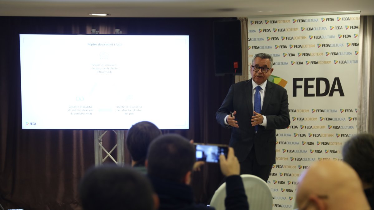 El director general de FEDA en la compareixença balanç de final de l’any passat.