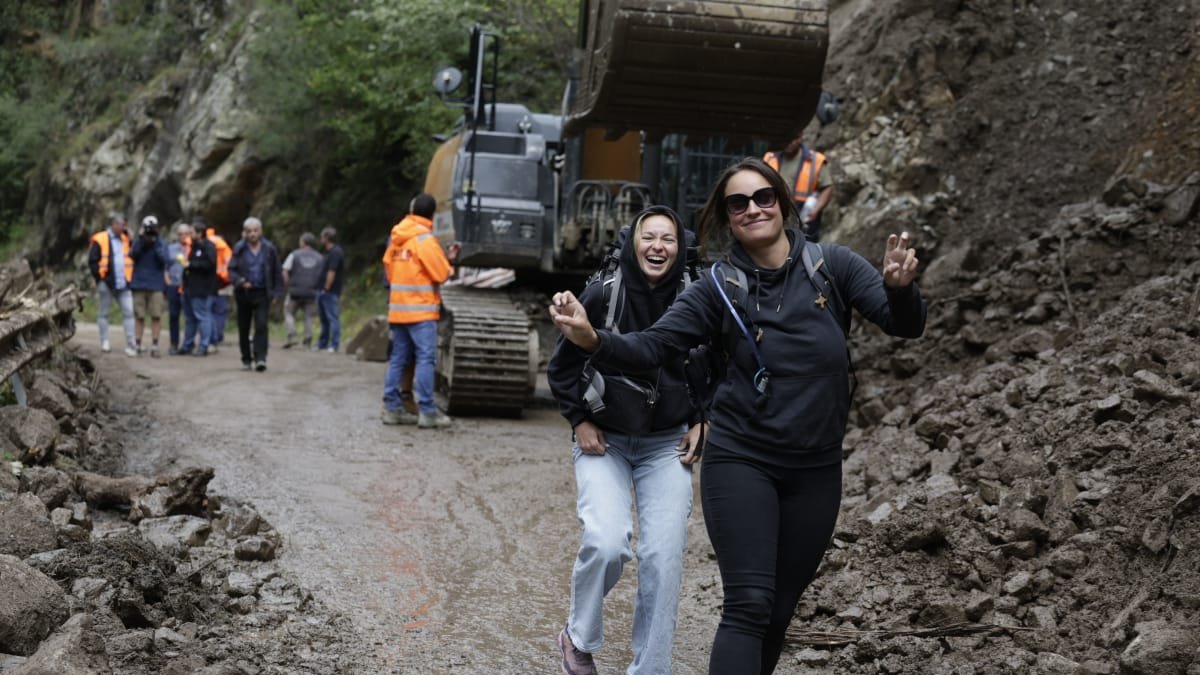 Els primers evacuats a Os de Civís
