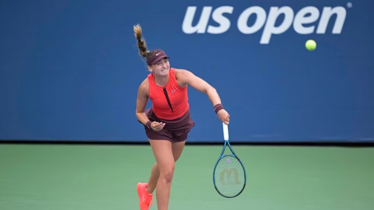 Vicky Jiménez, al duel de la segona eliminatòria prèvia de l’US Open.