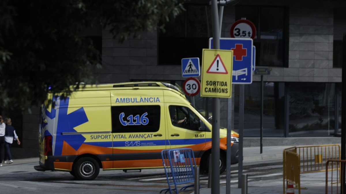 Una ambulància del SAAS.