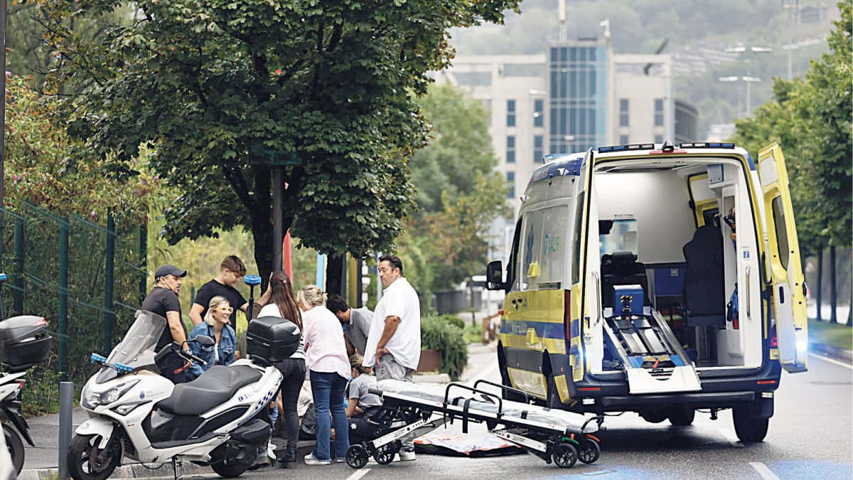 Sinistre d’una motocicleta a la rotonda del km 0