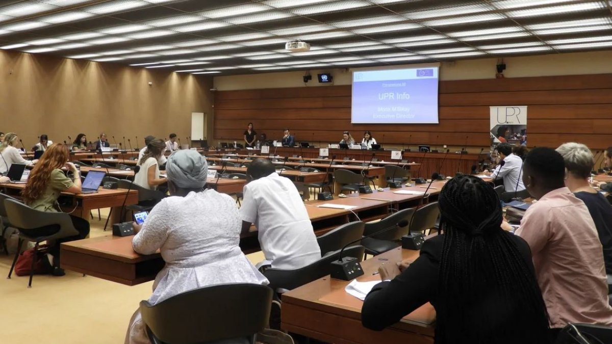 La sessió prèvia a l’examen Periòdic universal de l’ONU 2020- 2025 que ha tingut lloc aquest dijous a Ginebra.