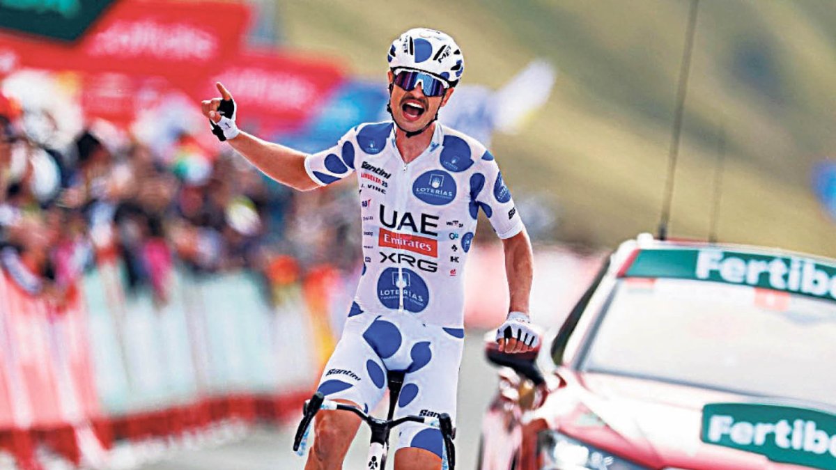 El resident Jay Vine celebrant el triomf.